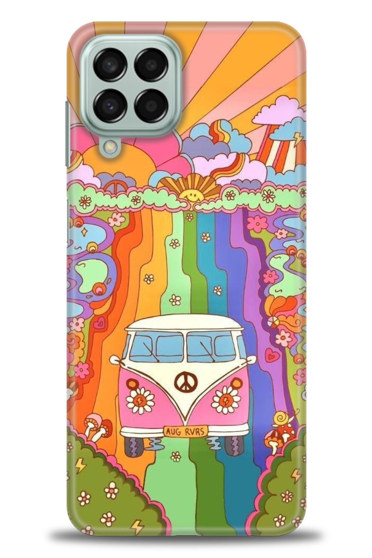 CooperTech Samsung Galaxy M33 İle Uyumlu HD Baskılı Desenli Silikon Kılıf - 837