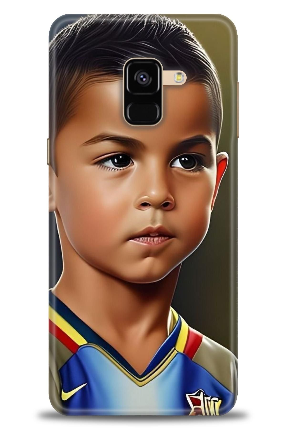 CooperTech Samsung Galaxy A8 2018 İle Uyumlu HD Baskılı Desenli Silikon Kılıf - 459