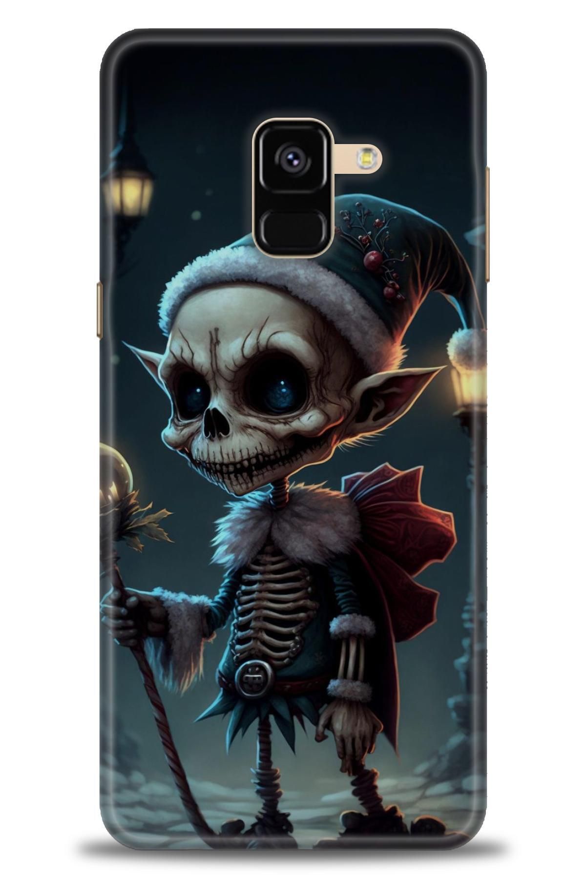 CooperTech Samsung Galaxy A8 2018 İle Uyumlu HD Baskılı Desenli Silikon Kılıf - 800