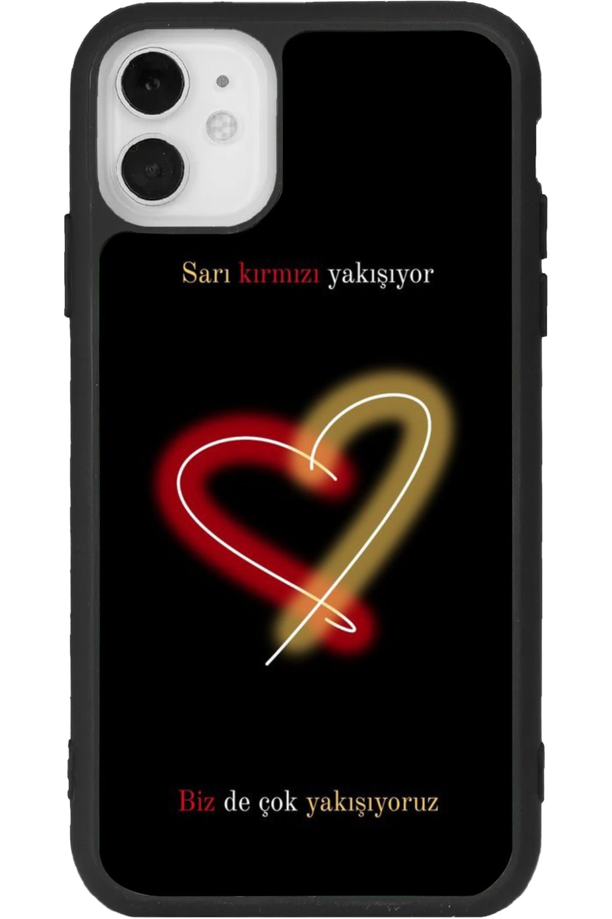 Aksel Kılıf iPhone 11 Uyumlu Baskılı, Mat Siyah Renk, Yumuşak Silikon, Koruyucu, Şok Emici Kapak, Kılıf