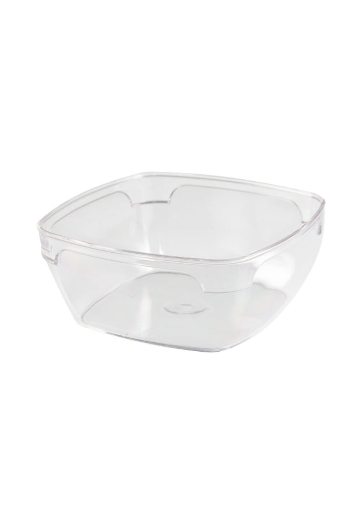 RUBİKAP 300 ML SERT PLASTİK KRİSTAL KASE 12'Lİ