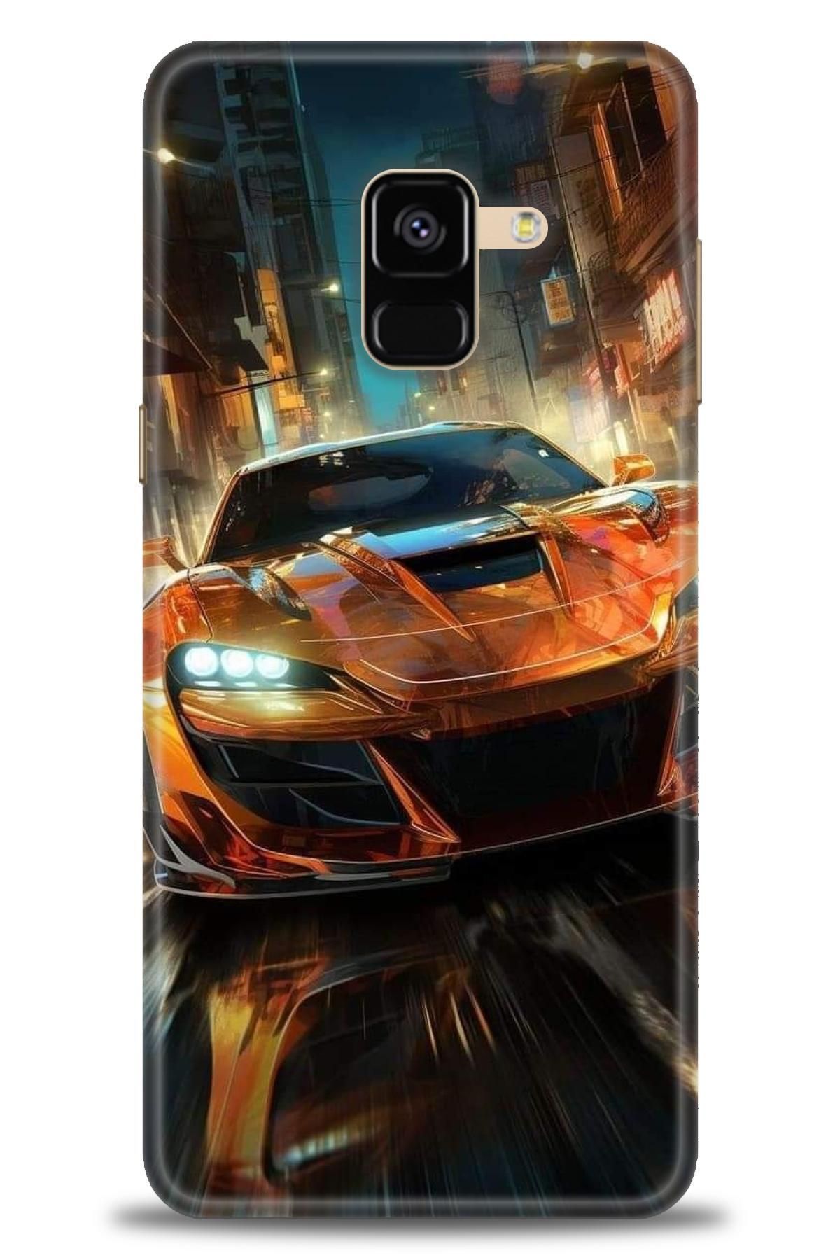 CooperTech Samsung Galaxy A8 2018 İle Uyumlu HD Baskılı Desenli Silikon Kılıf - 576