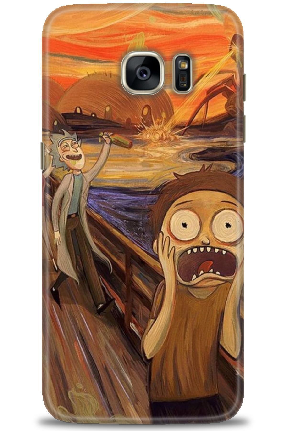 CooperTech Samsung Galaxy S7 Edge İle Uyumlu HD Baskılı Desenli Silikon Kılıf - 648