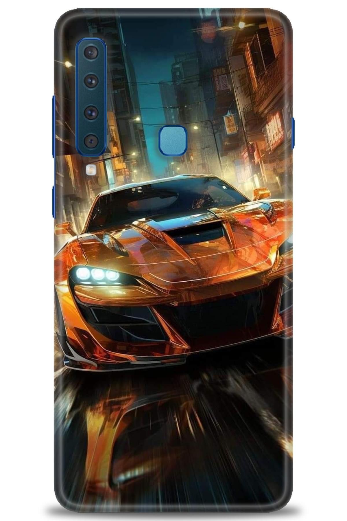 CooperTech Samsung Galaxy A9 2018 İle Uyumlu HD Baskılı Desenli Silikon Kılıf - 576