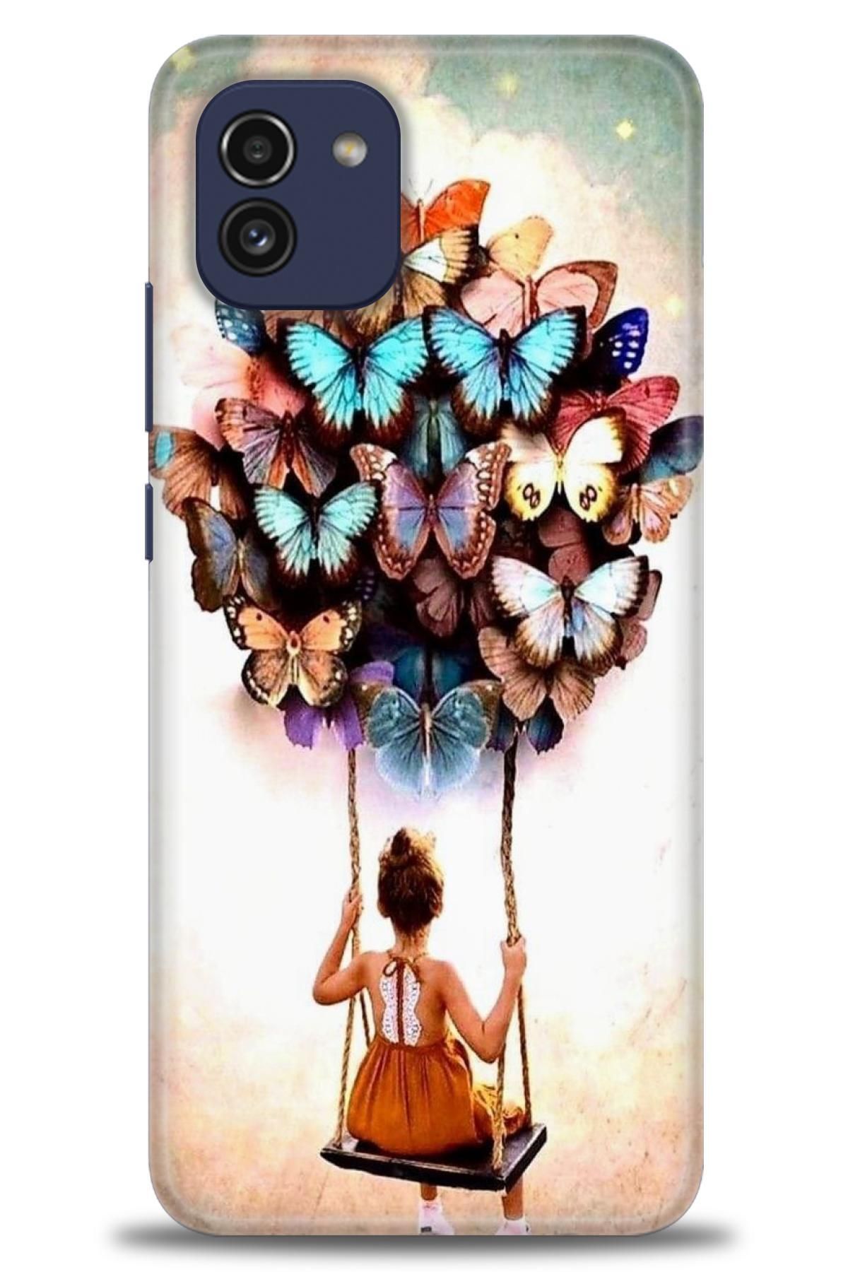 CooperTech Samsung Galaxy A03 İle Uyumlu HD Baskılı Desenli Silikon Kılıf - 729