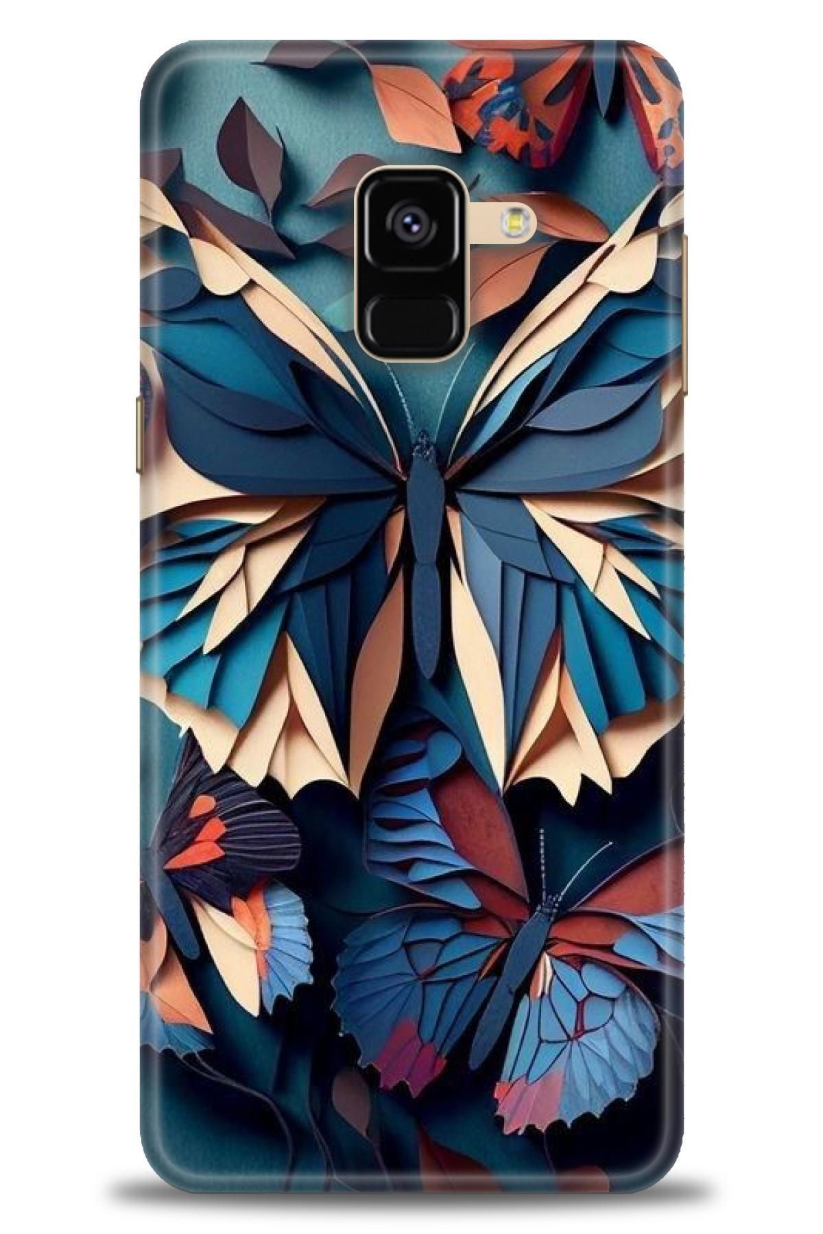 CooperTech Samsung Galaxy A8 2018 İle Uyumlu HD Baskılı Desenli Silikon Kılıf - 521
