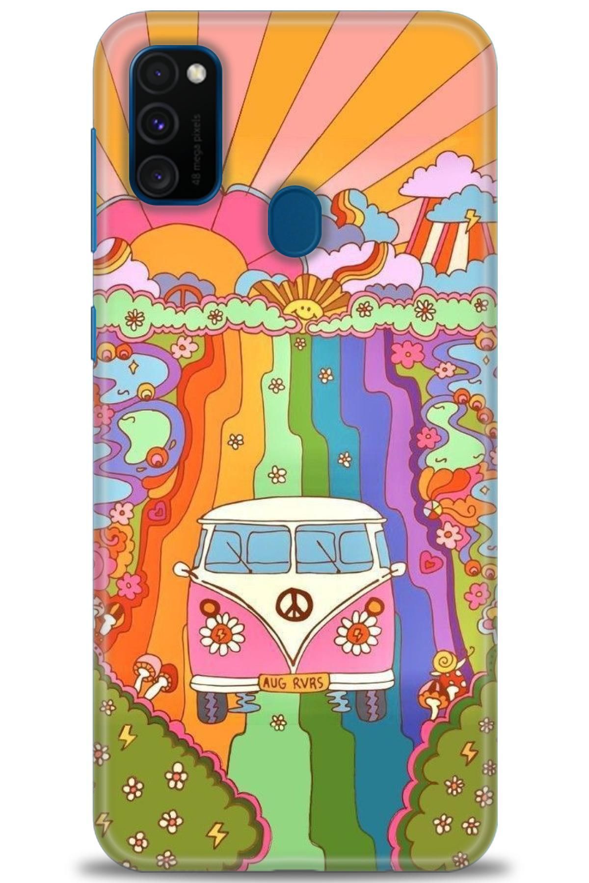 CooperTech Samsung Galaxy M30S İle Uyumlu HD Baskılı Desenli Silikon Kılıf - 837