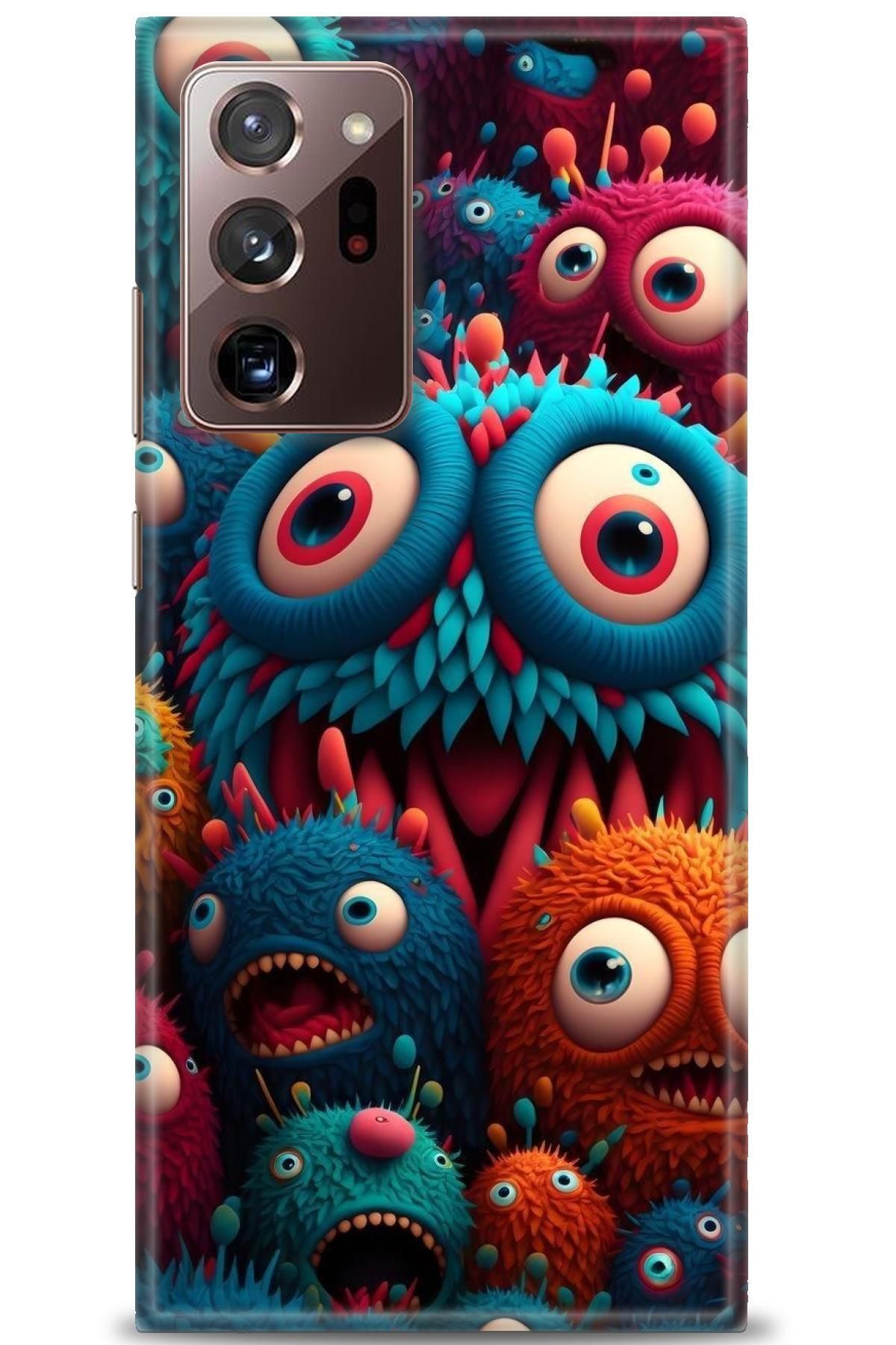 CooperTech Samsung Galaxy Note 20 İle Uyumlu HD Baskılı Desenli Silikon Kılıf - 90