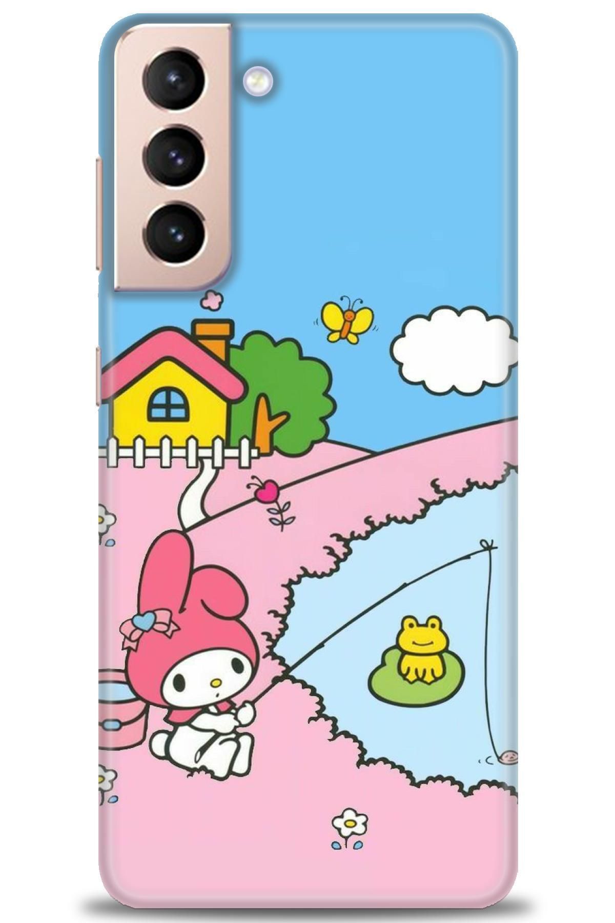 CooperTech Samsung Galaxy S21 Plus İle Uyumlu HD Baskılı Desenli Silikon Kılıf - 873