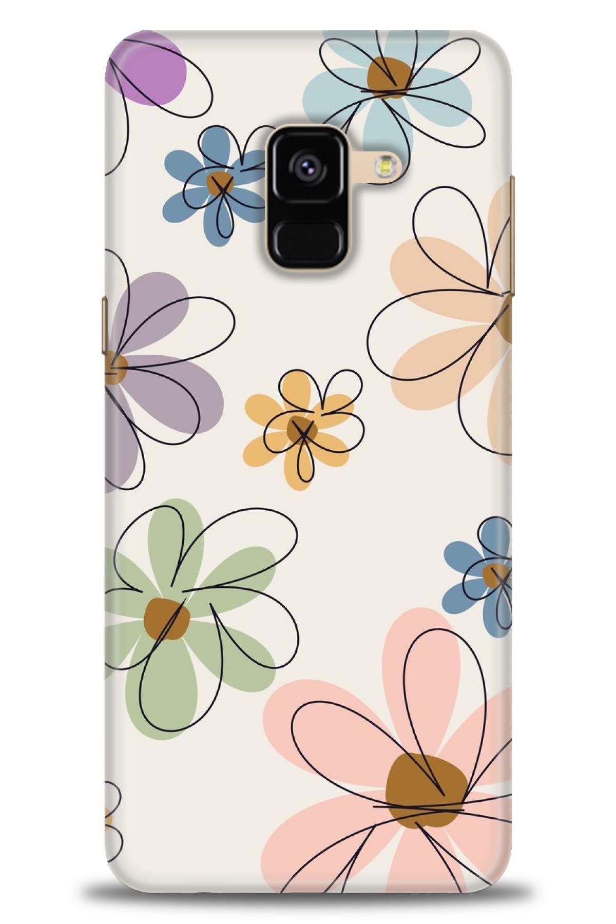 CooperTech Samsung Galaxy A8 2018 İle Uyumlu HD Baskılı Desenli Silikon Kılıf - 549