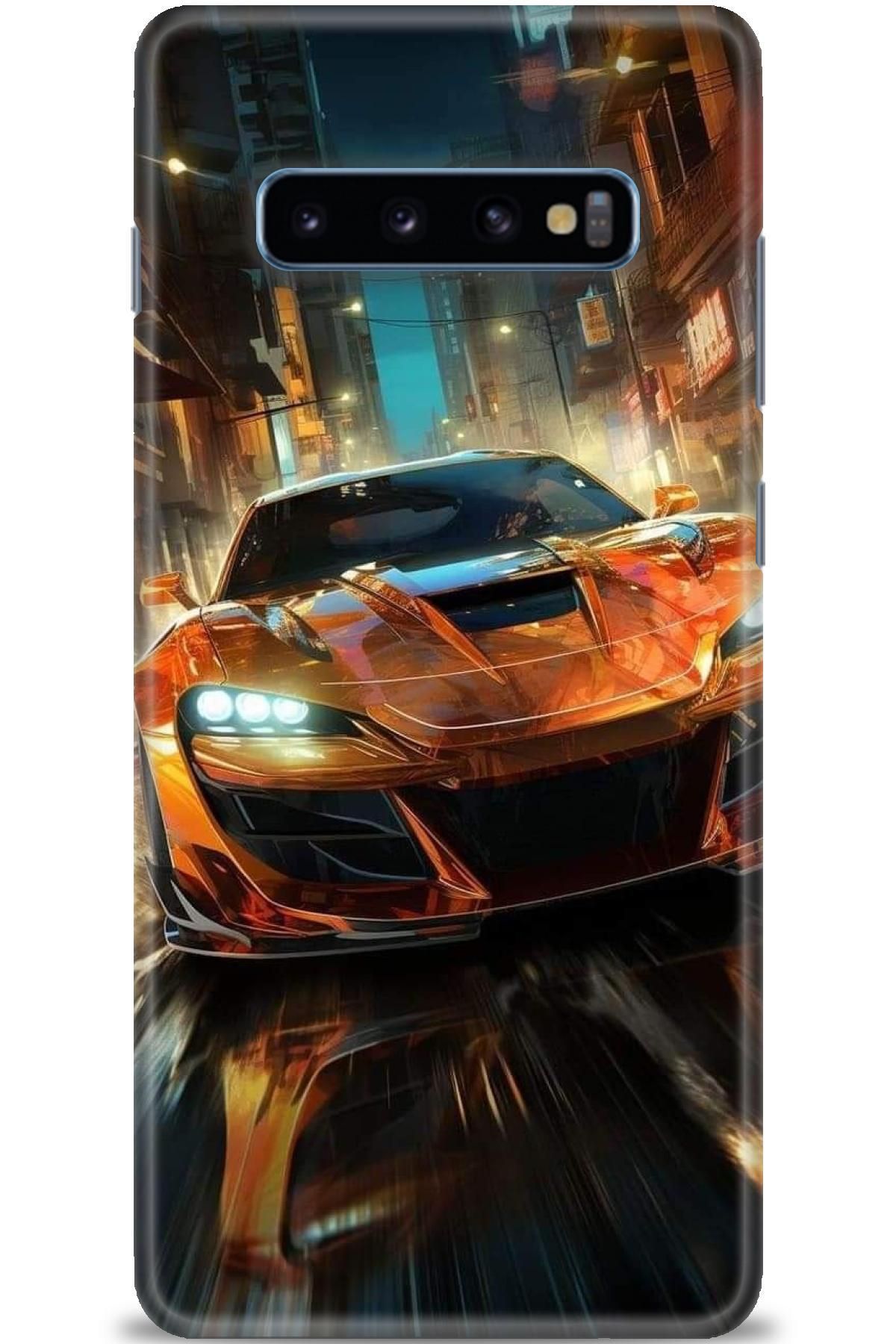CooperTech Samsung Galaxy S10 Plus İle Uyumlu HD Baskılı Desenli Silikon Kılıf - 576