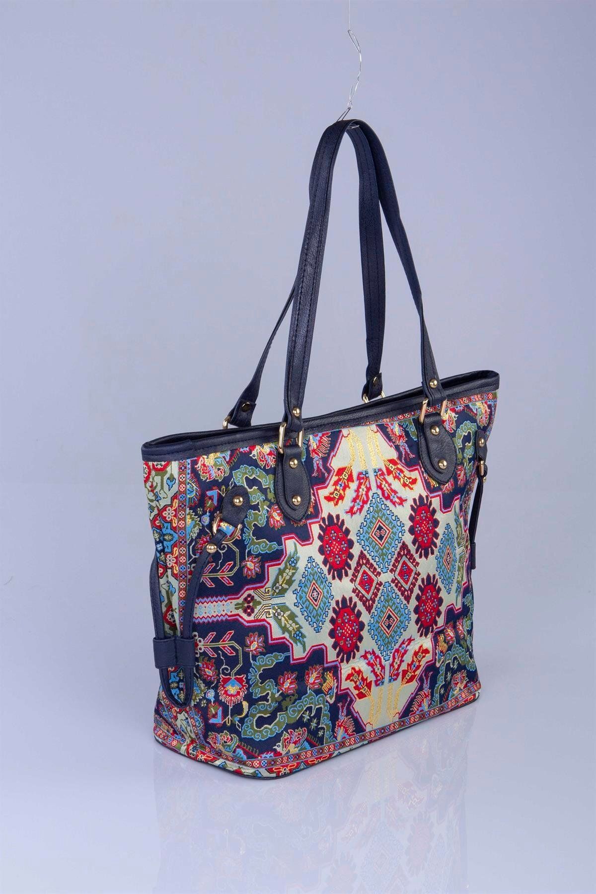 MODA Etnik Osmanlı Desenli Dokuma Kadın Omuz Çantası