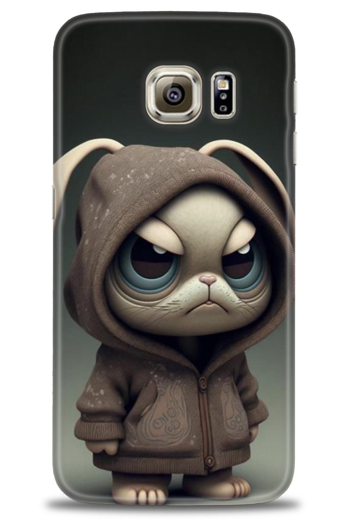 CooperTech Samsung Galaxy S6 İle Uyumlu HD Baskılı Desenli Silikon Kılıf - 332