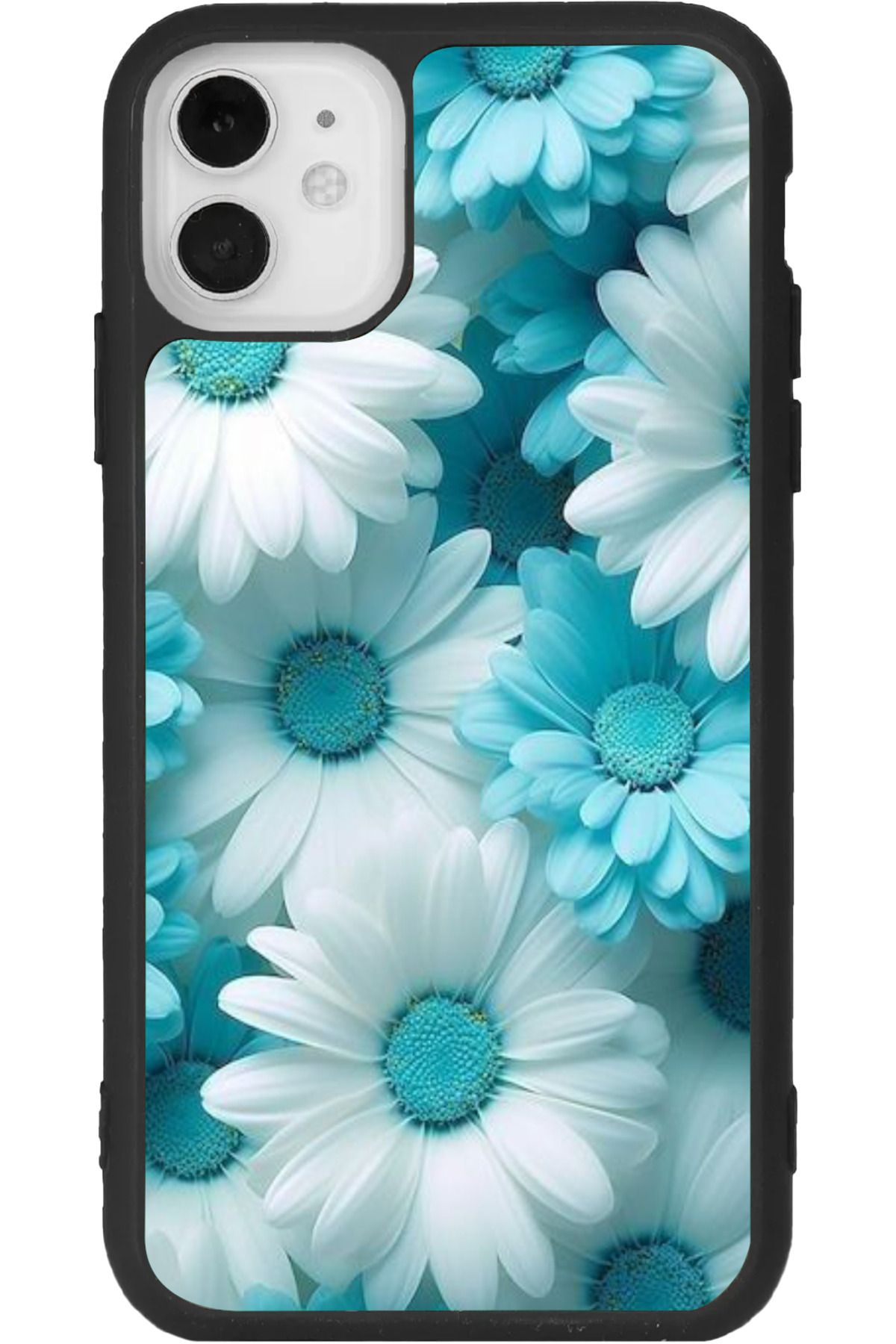 Aksel Kılıf iPhone 11 Uyumlu Baskılı, Mat Siyah Renk, Yumuşak Silikon, Koruyucu, Şok Emici Kapak, Kılıf