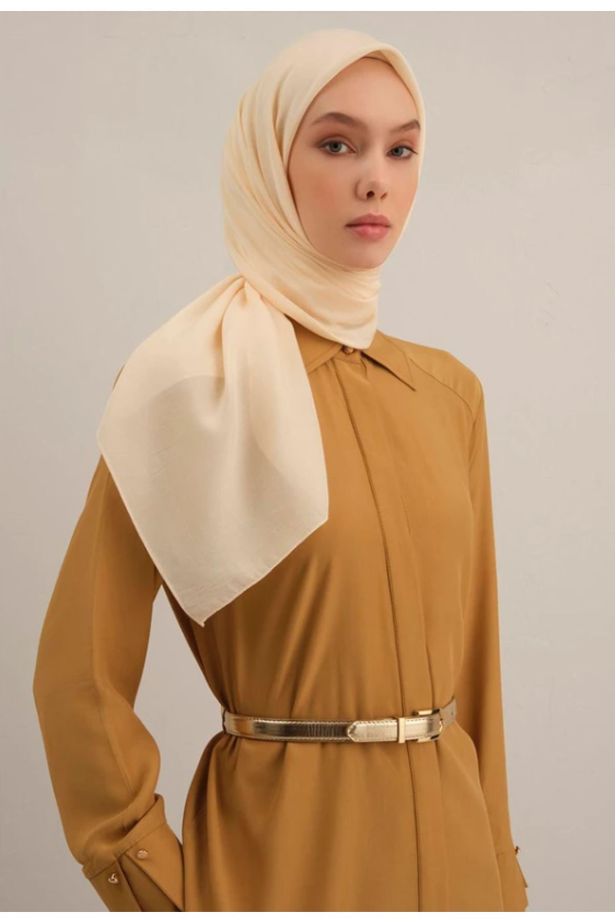 Armine B.Lyocell Eşarp 60 Krem 47375