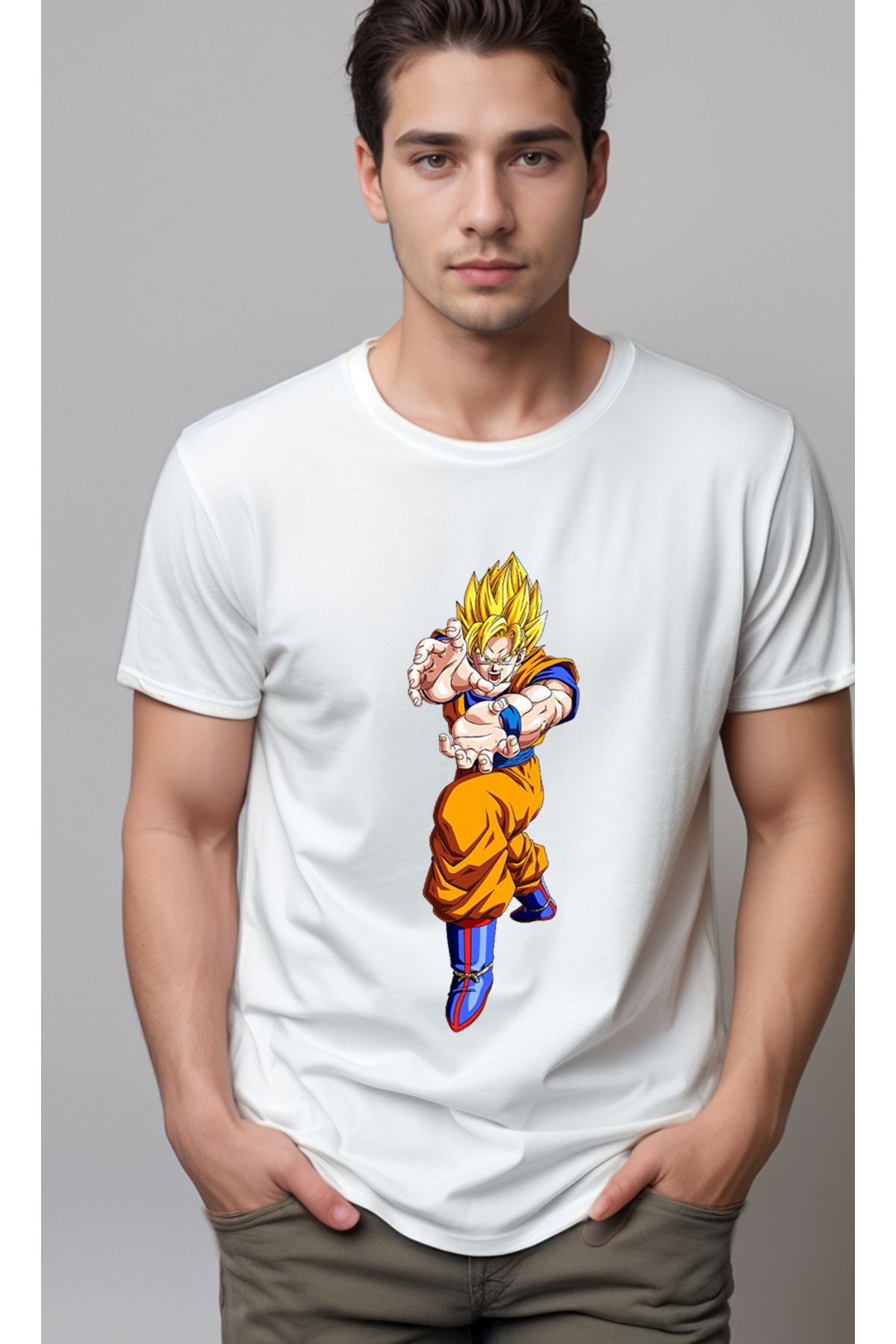 petite pati Dragon Ball Goku Baskılı Unisex Tshirt