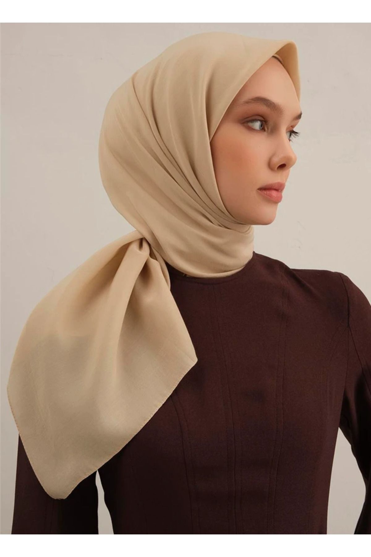 Armine B.Lyocell Eşarp 64 Krem 47376