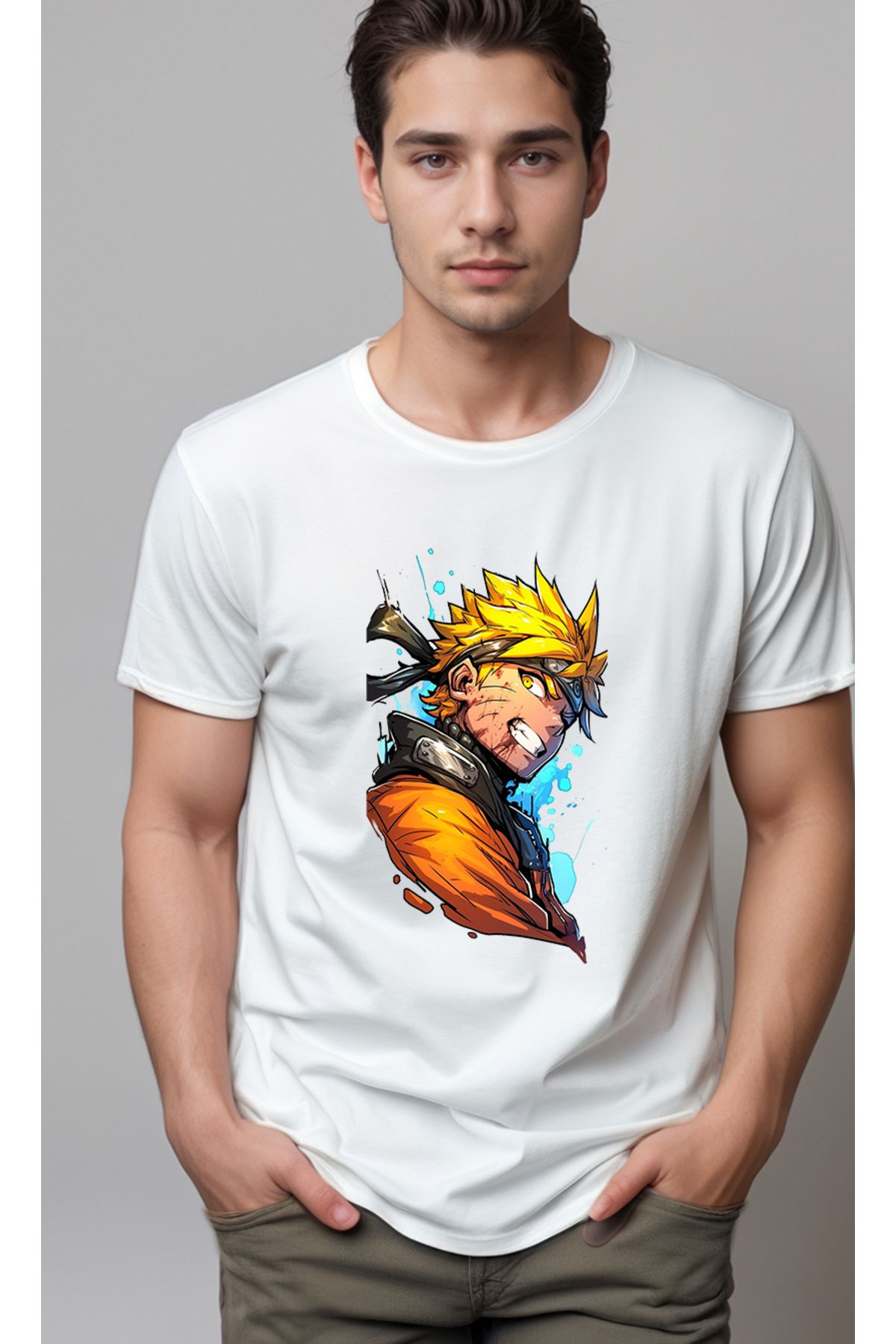 petite pati Naruto Baskılı Unisex Tshirt