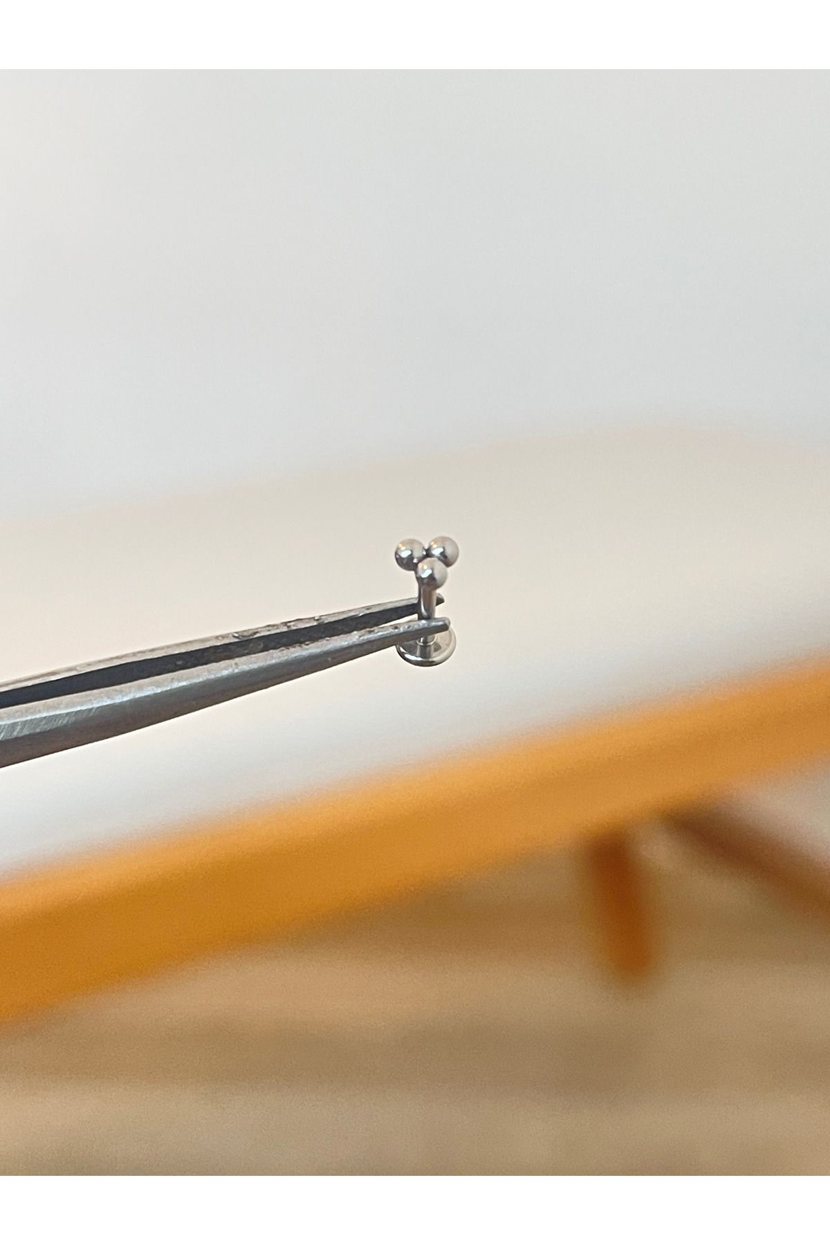 Rupen Kraft 316 L Cerrahi Çelik 3 Top Conch Kıkırdak Helix Dudak Tragus Piercingi