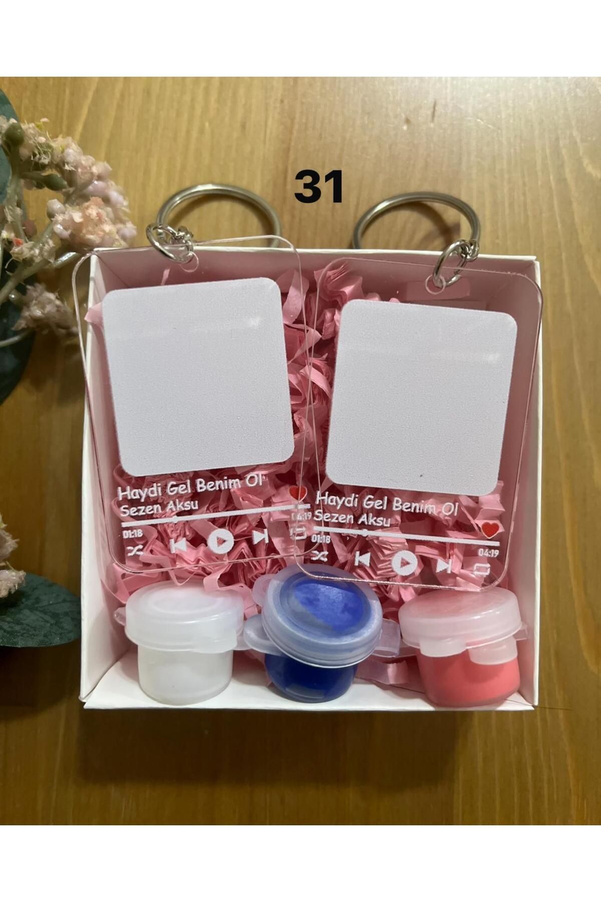 LEIDORY 2'li Sevgili Parmak Izi Çift Anahtarlık , Haydı gel Benim ol - Sezen Aksu