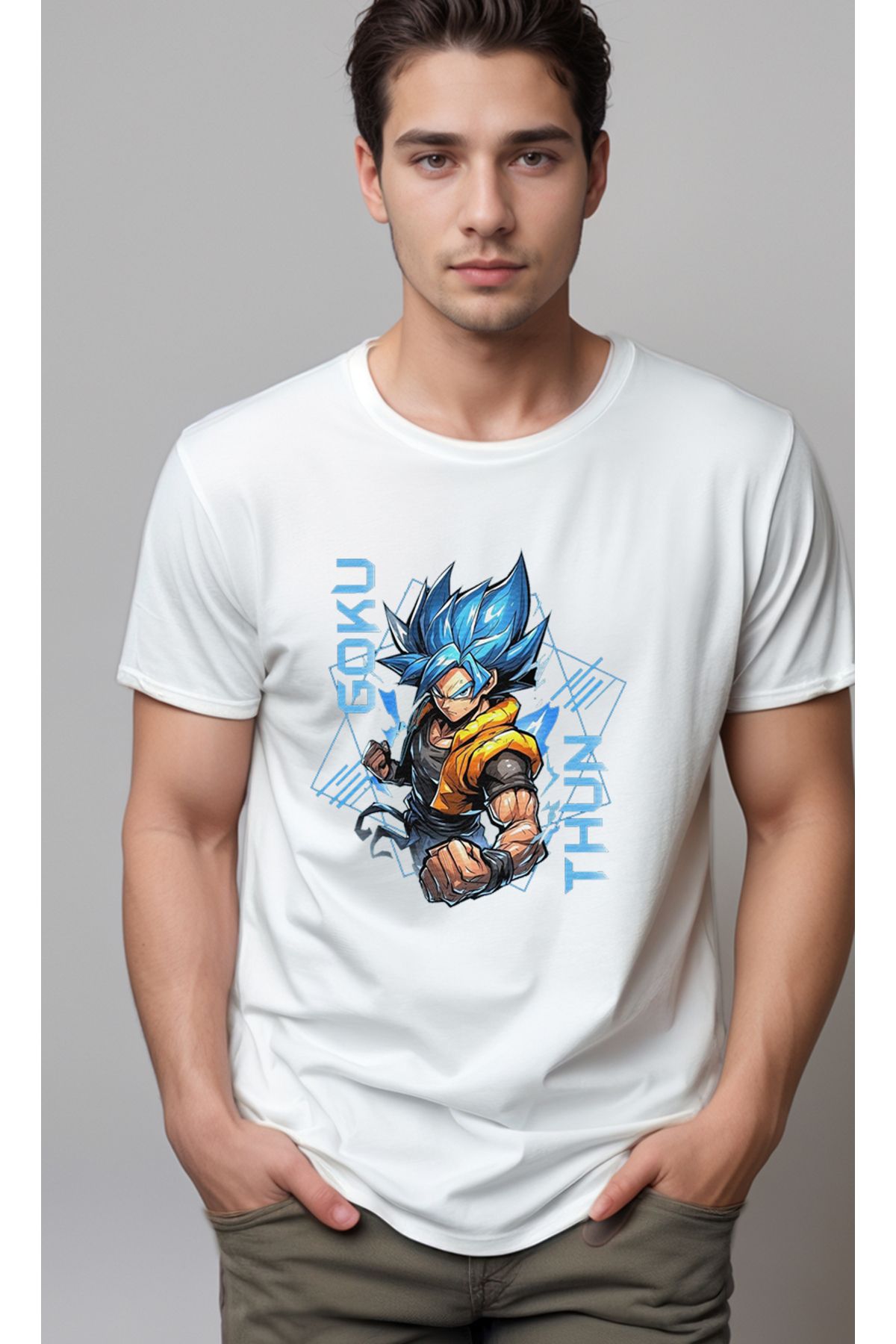 petite pati Dragon Ball Goku Baskılı Unisex Tshirt