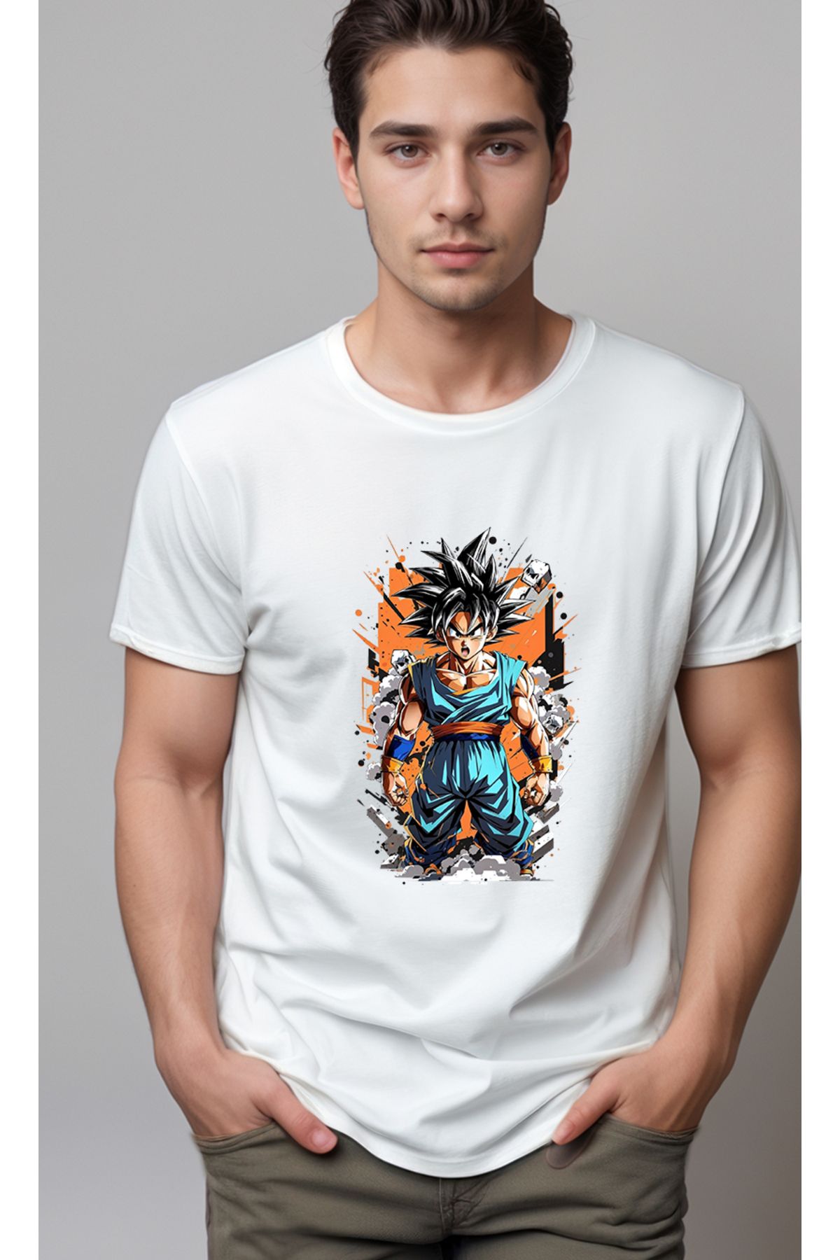 petite pati Dragon Ball Goku Baskılı Unisex Tshirt