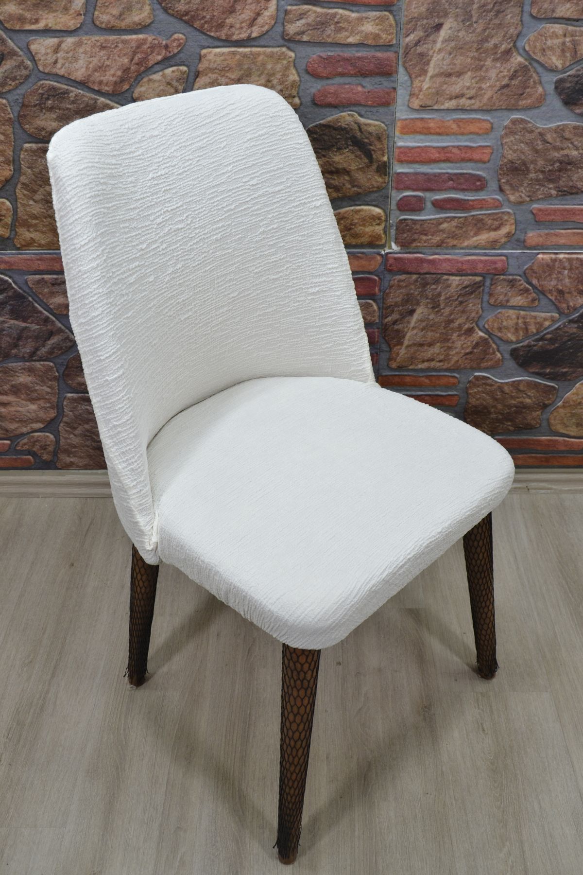 kılıfteks Büyük oval sandalye kılıfı jakar Yeni Model kumaş