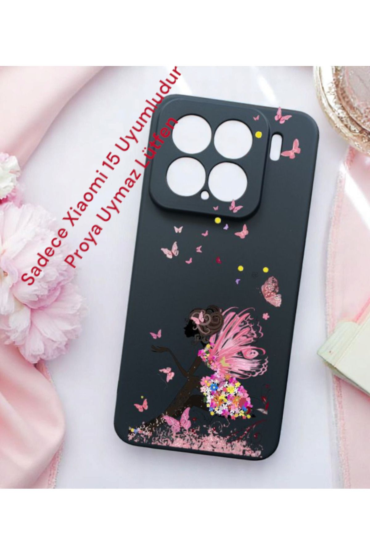 Kılıforyum Xiaomi 15 Uyumlu Kılıf İçi Kadife Baskılı Kılıf