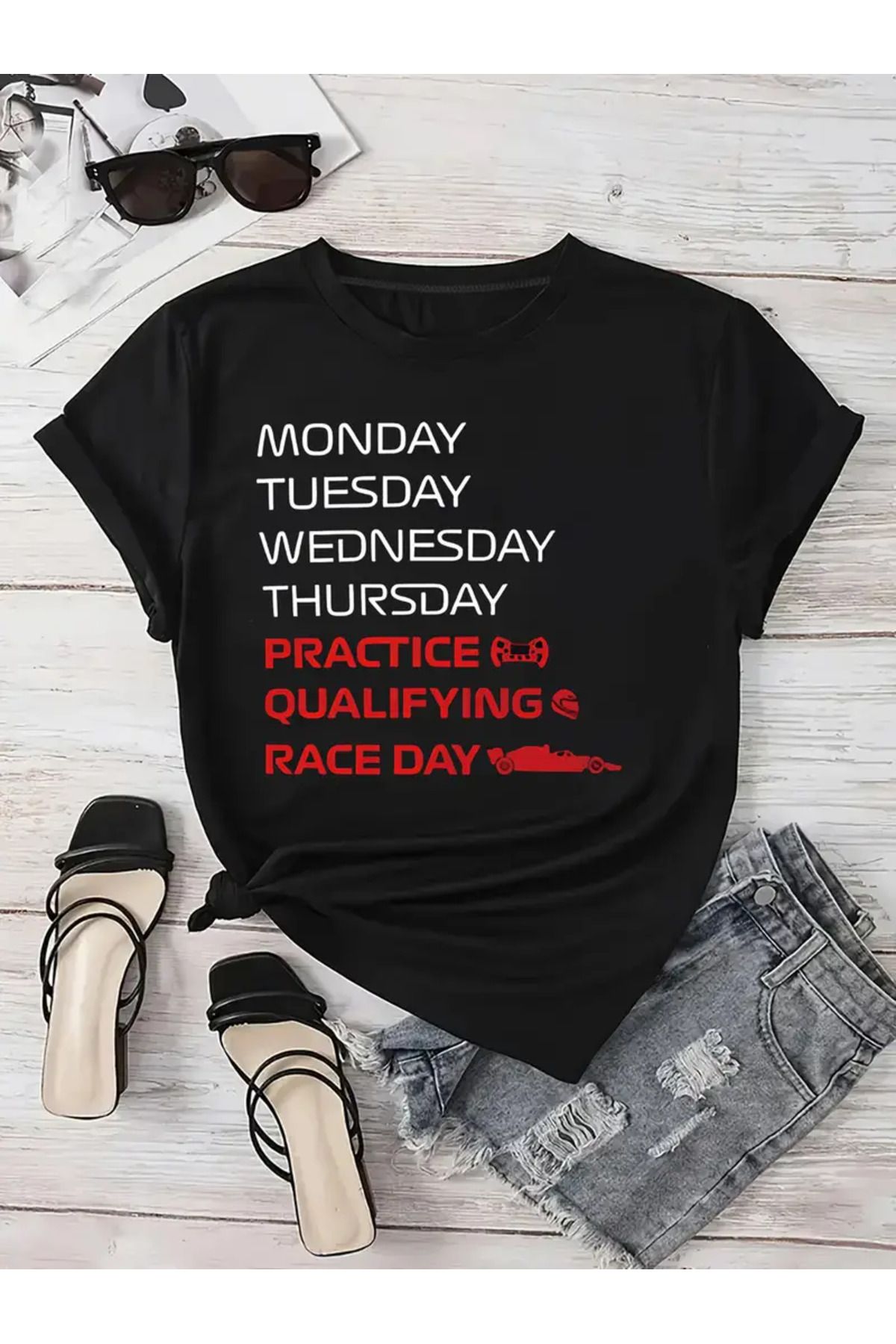 Racıng Oversize RACING Erkek Tişörtleri- RACING® Resmi Koleksiyon Racıng %100 Pamuk T-Shirt