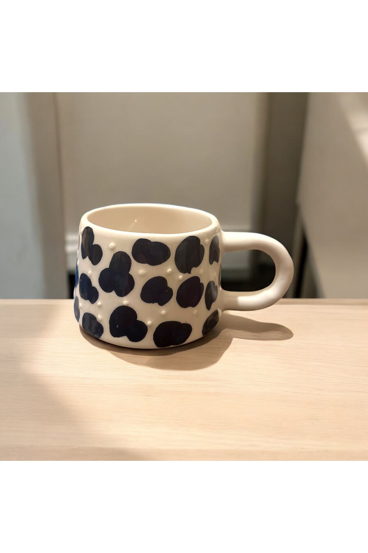Giftorium Group Benekli Kazan Kupa Bardak Mug 200 Ml