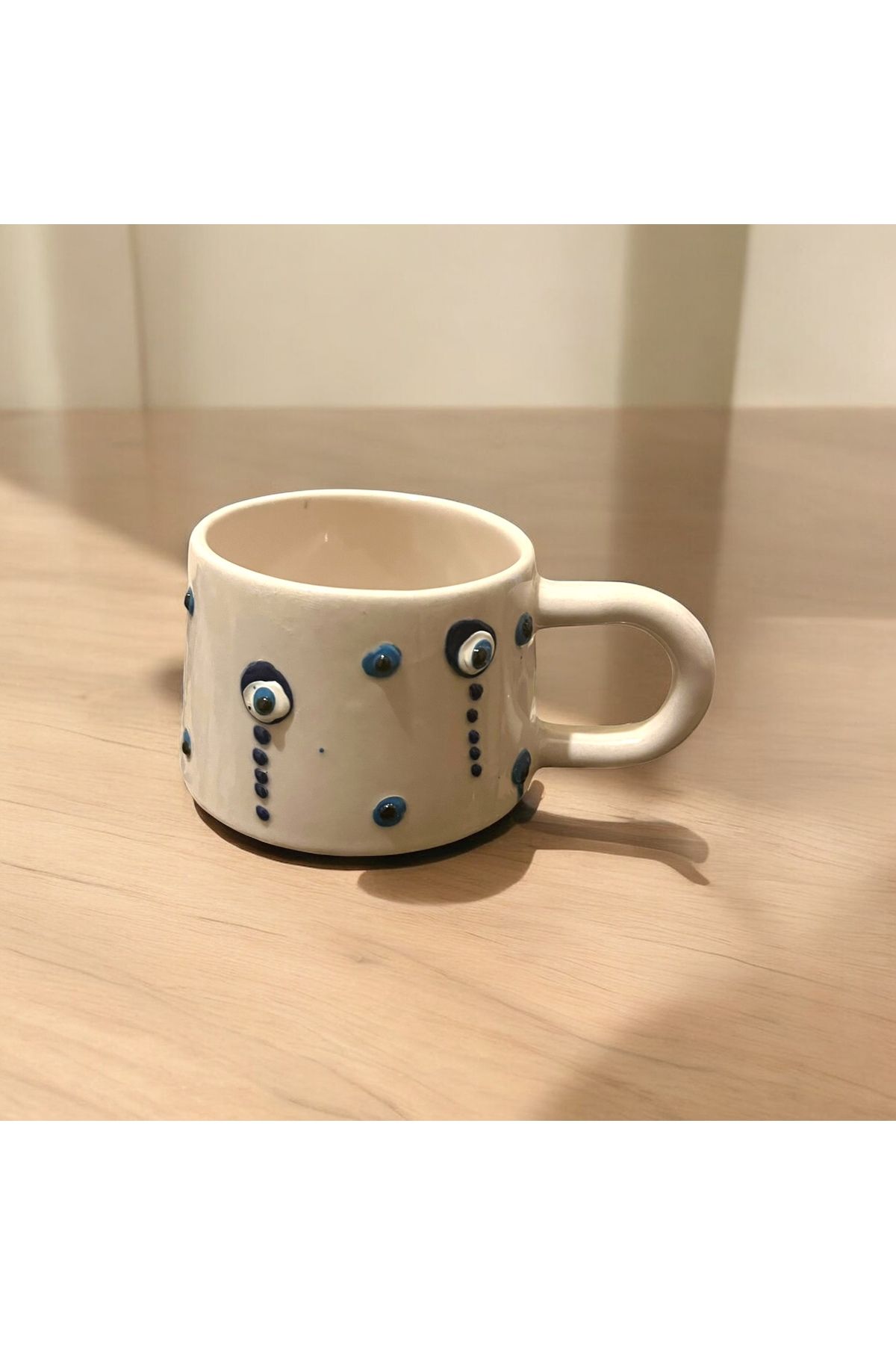 Giftorium Group Mavi Nazar Boncuklu Kazan Kupa Bardak Mug 200 Ml