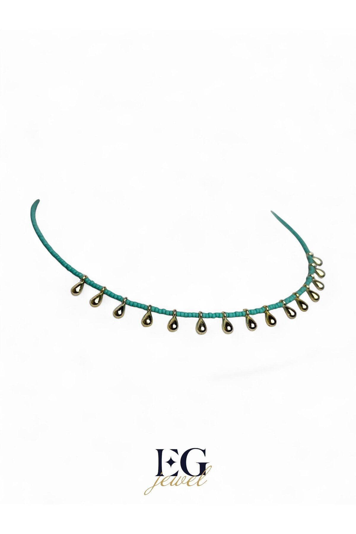 EG Jewels Atelier Turkuaz Gold Damla Kolye
