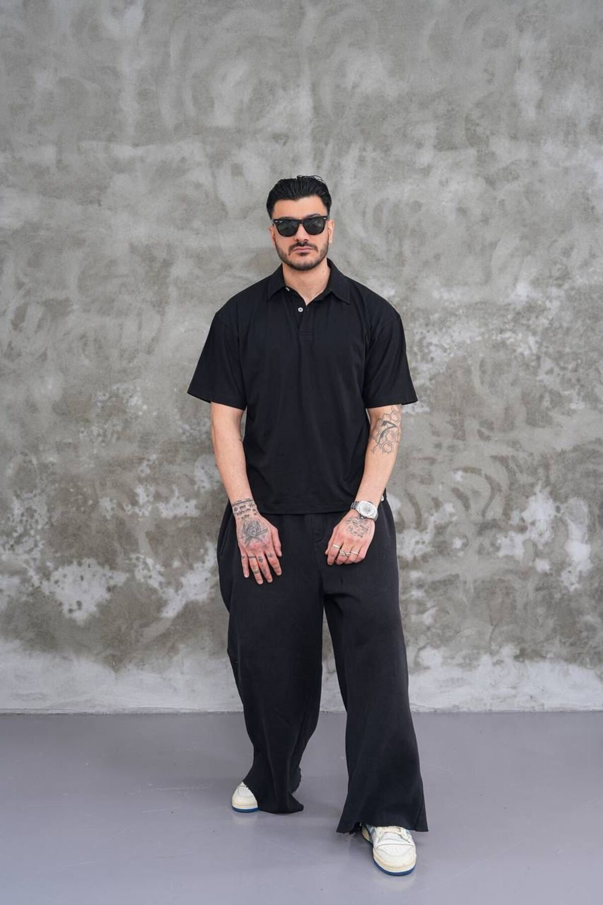 Butik Erkek Polo Yaka Oversize T-shirt