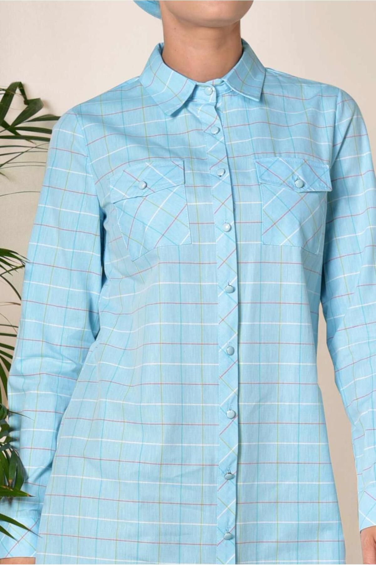Alvina-Square Patterned Button Tunic 4980 4