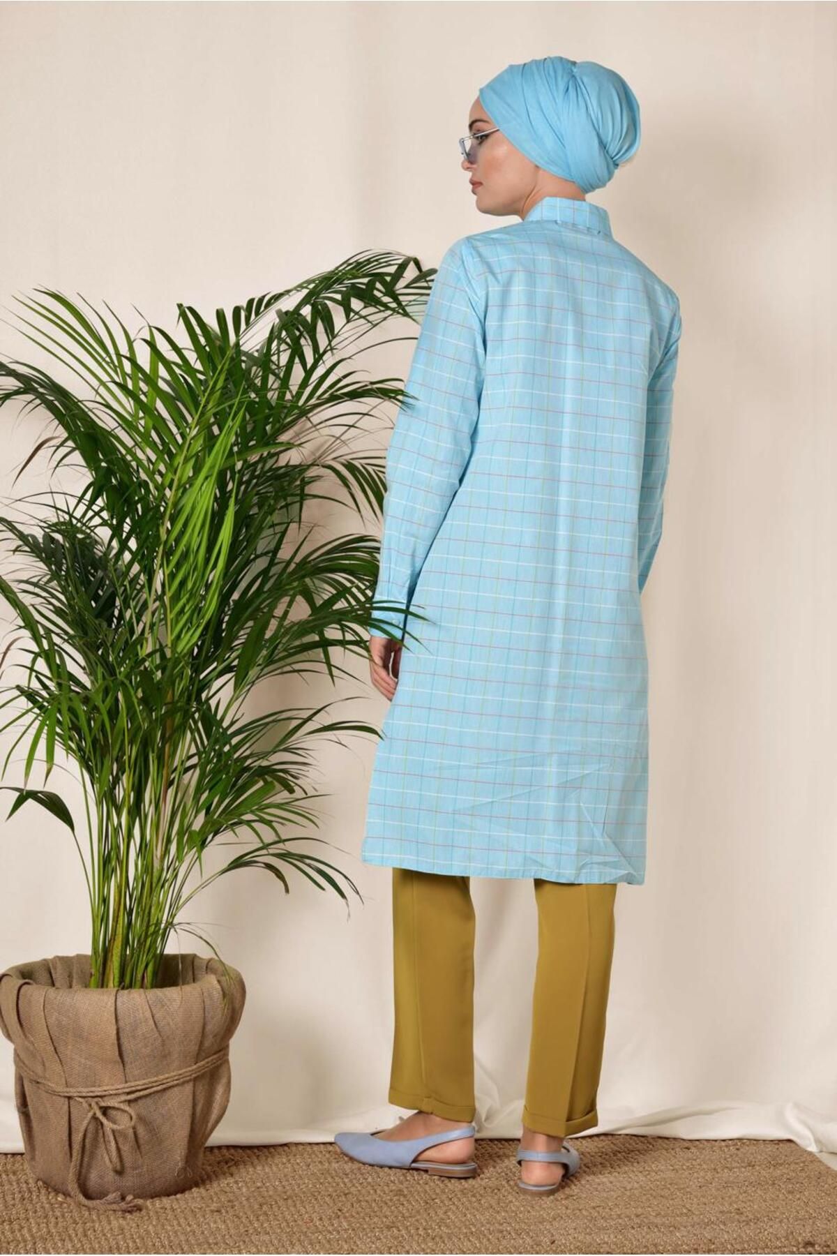 Alvina-Square Patterned Button Tunic 4980 3