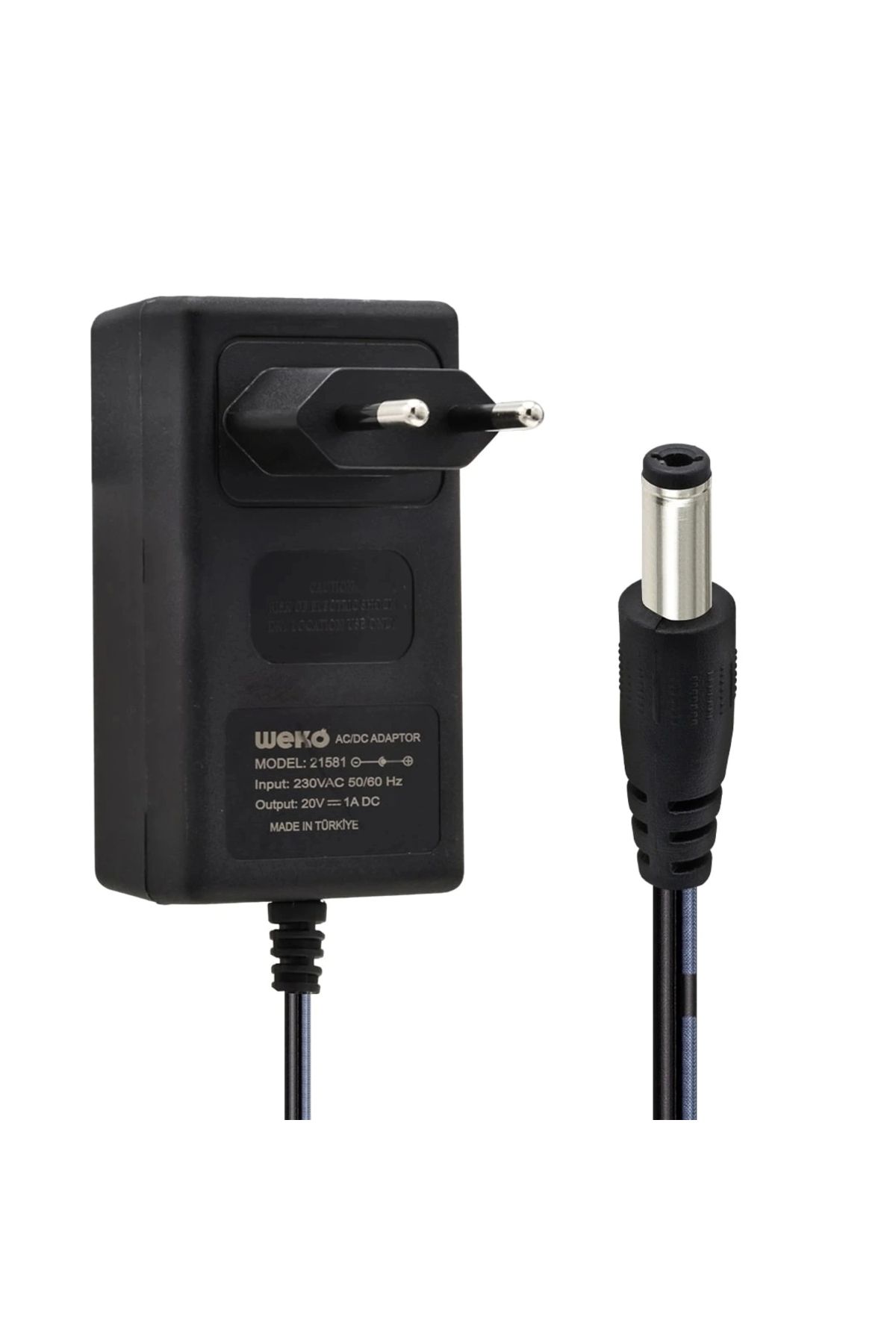 STOREMAX 20 VOLT - 1 AMPER 5.5*2.5 UÇLU YERLİ ÜRETİM PRİZ TİPİ ADAPTÖR (5047)