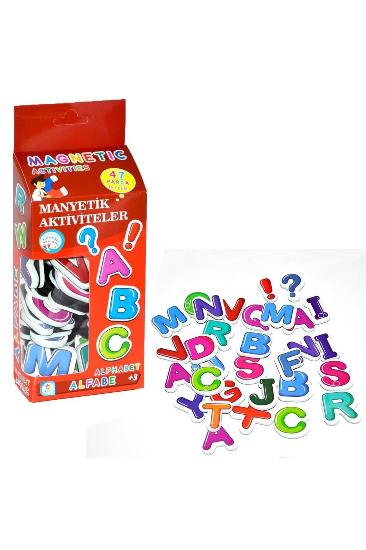 Epilons 47 Parça Magnet Alfabe Manyetik Harfler