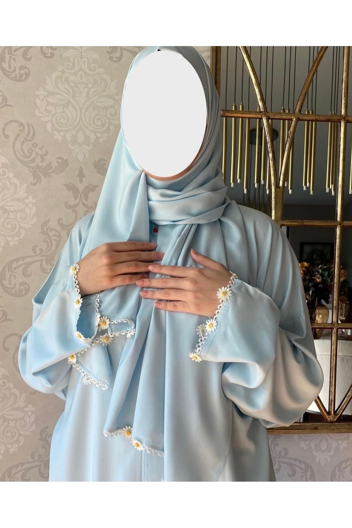 Nimet Abla Butik El işlemeli namaz elbise takımı