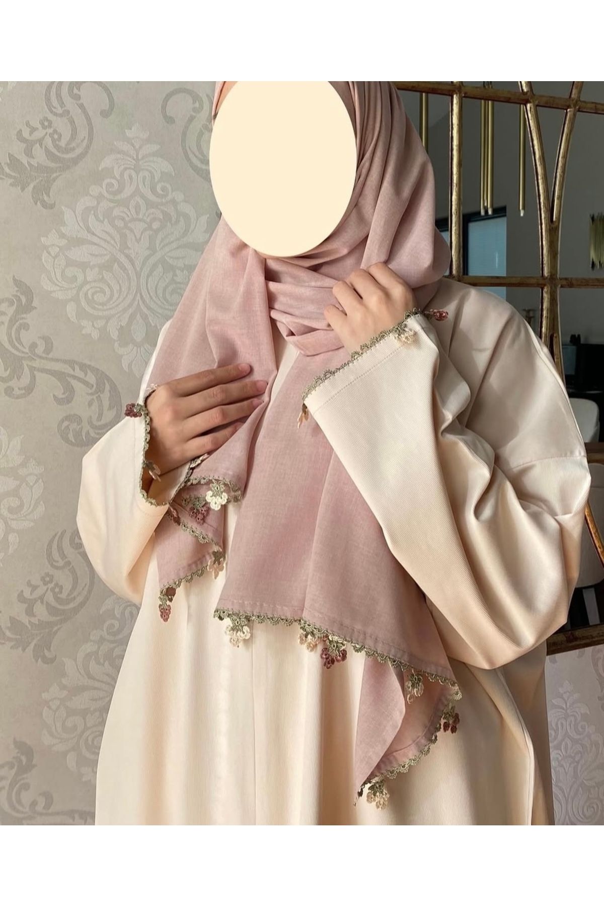 Nimet Abla Butik El işlemeli namaz elbise takımı
