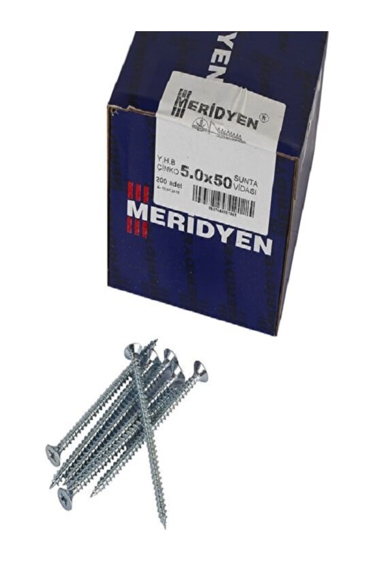 Meridyen Sunta Vidası 5,0x50 100 Adet