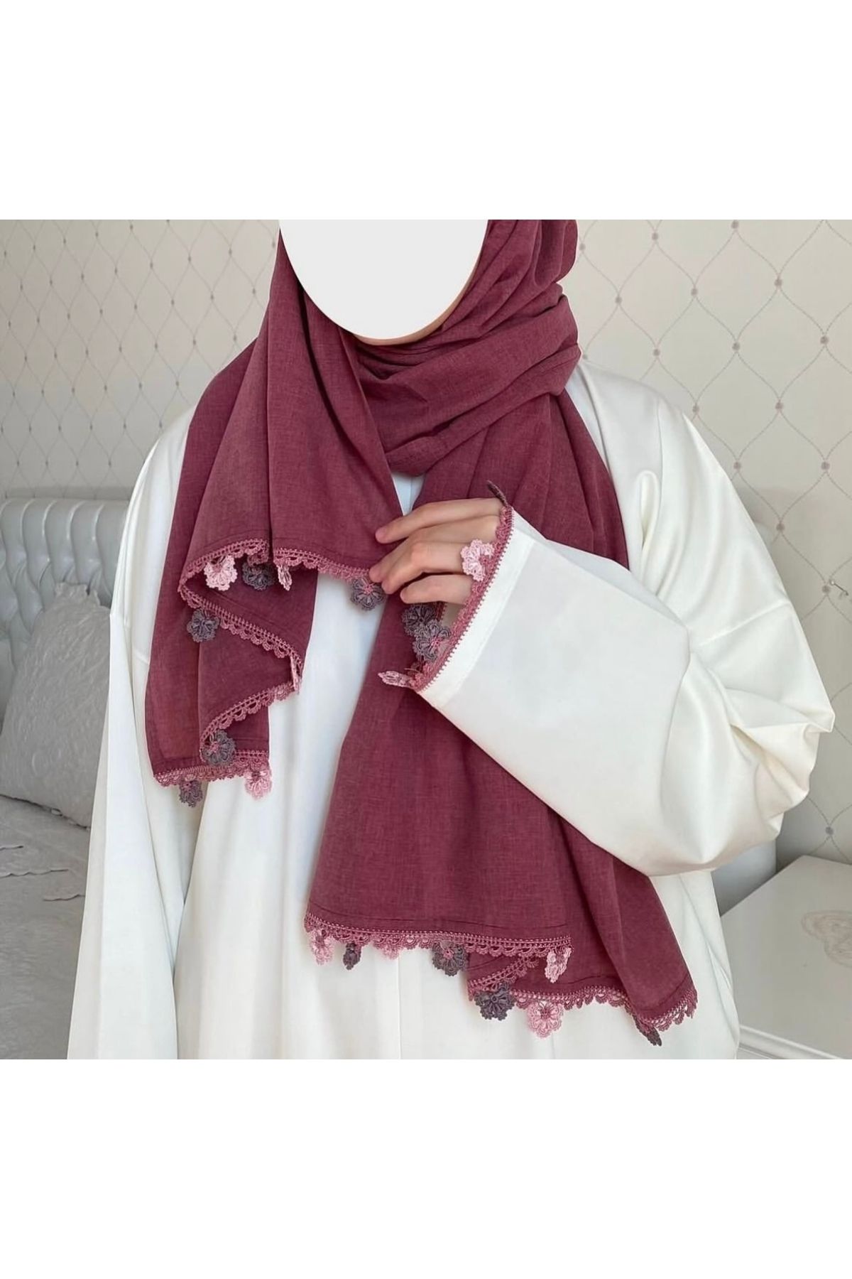 Nimet Abla Butik El işlemeli namaz elbise takımı