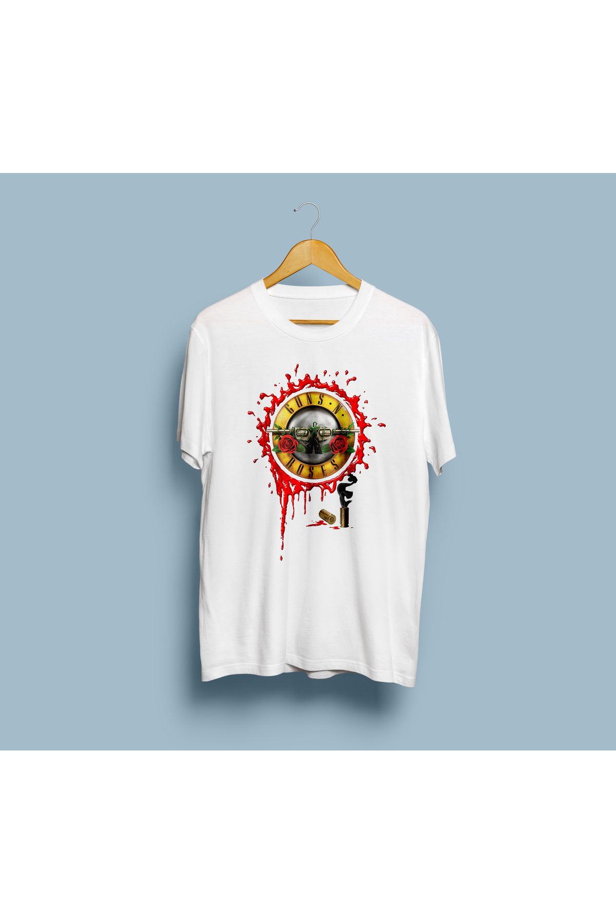 bahriyeli.jpeg Oversize Guns And Roses Silah Temalı Tasarım Unisex T-shirt
