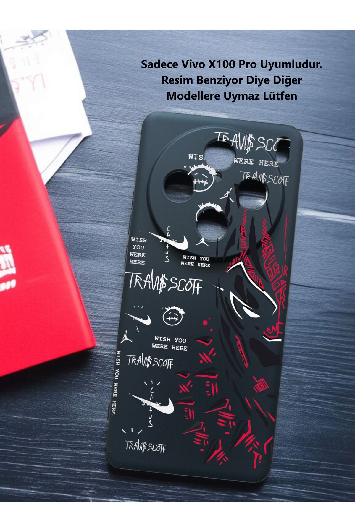 Kılıforyum Vivo X100 PRO Kılıf İçi Kadife Baskılı Kılıf Diğer Modellere Uymaz