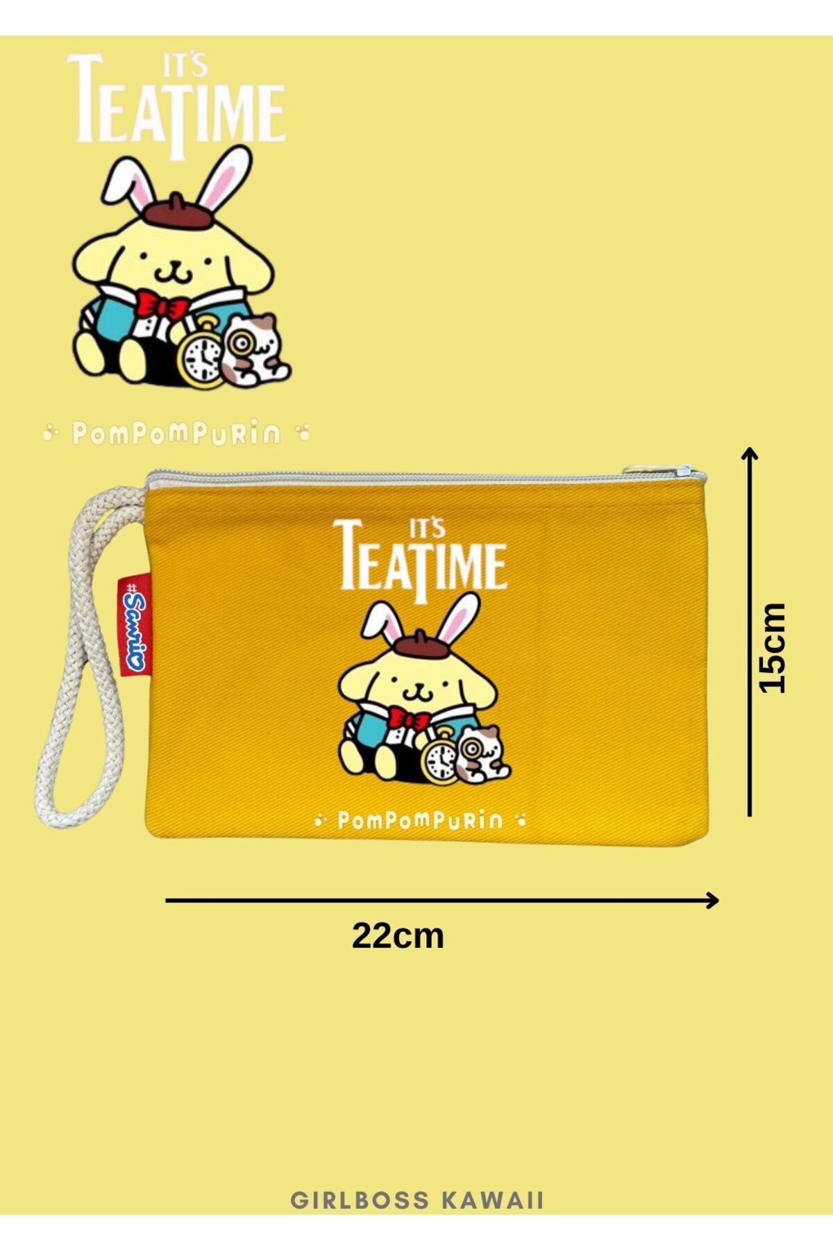 Girlboss Kawaii Girlboss Pompompurin clutch çanta / makyaj / el çantası / kalemlik 10 farklı model