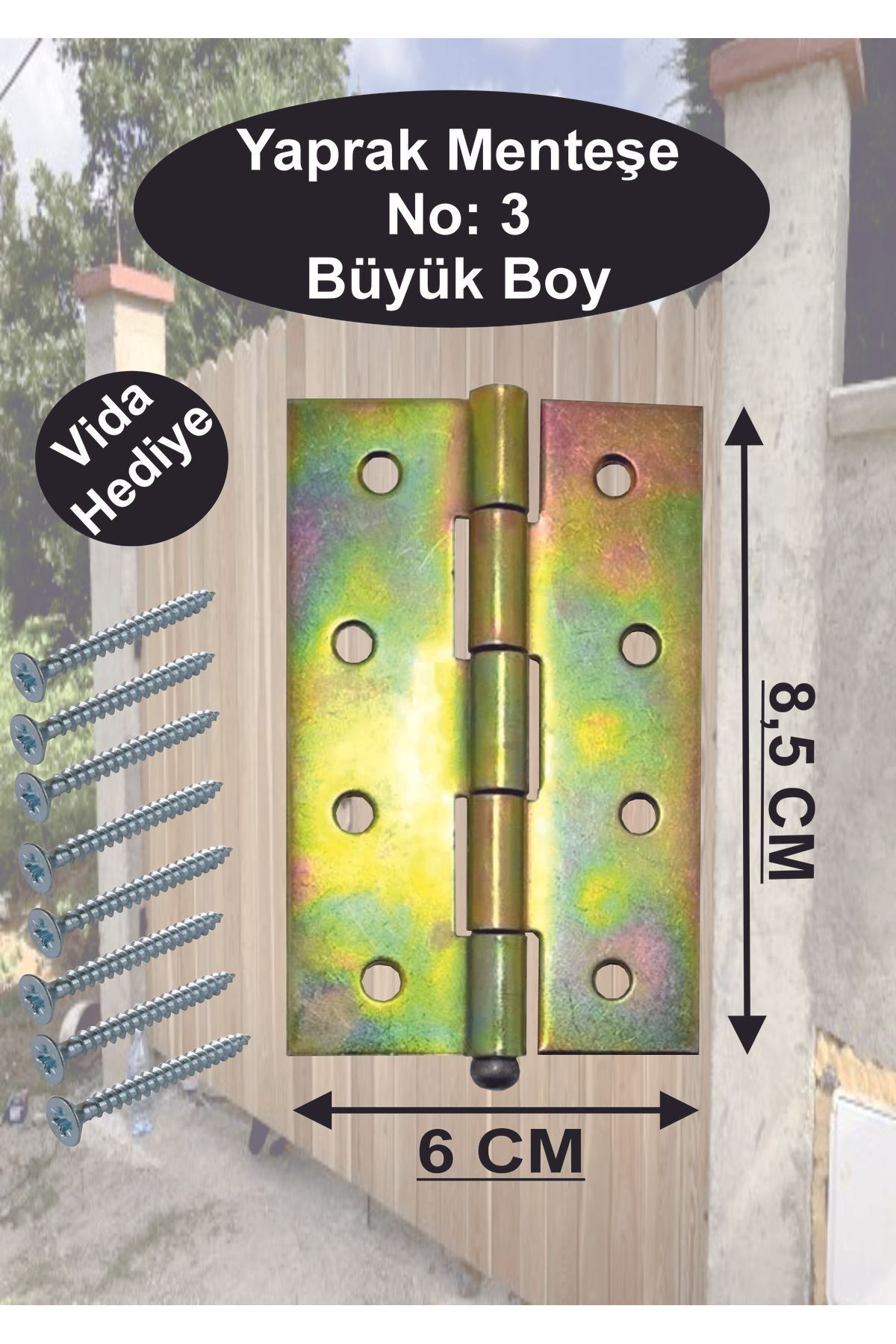 Dempol Yaprak Menteşe No: 3 (Vida Hediyeli)
