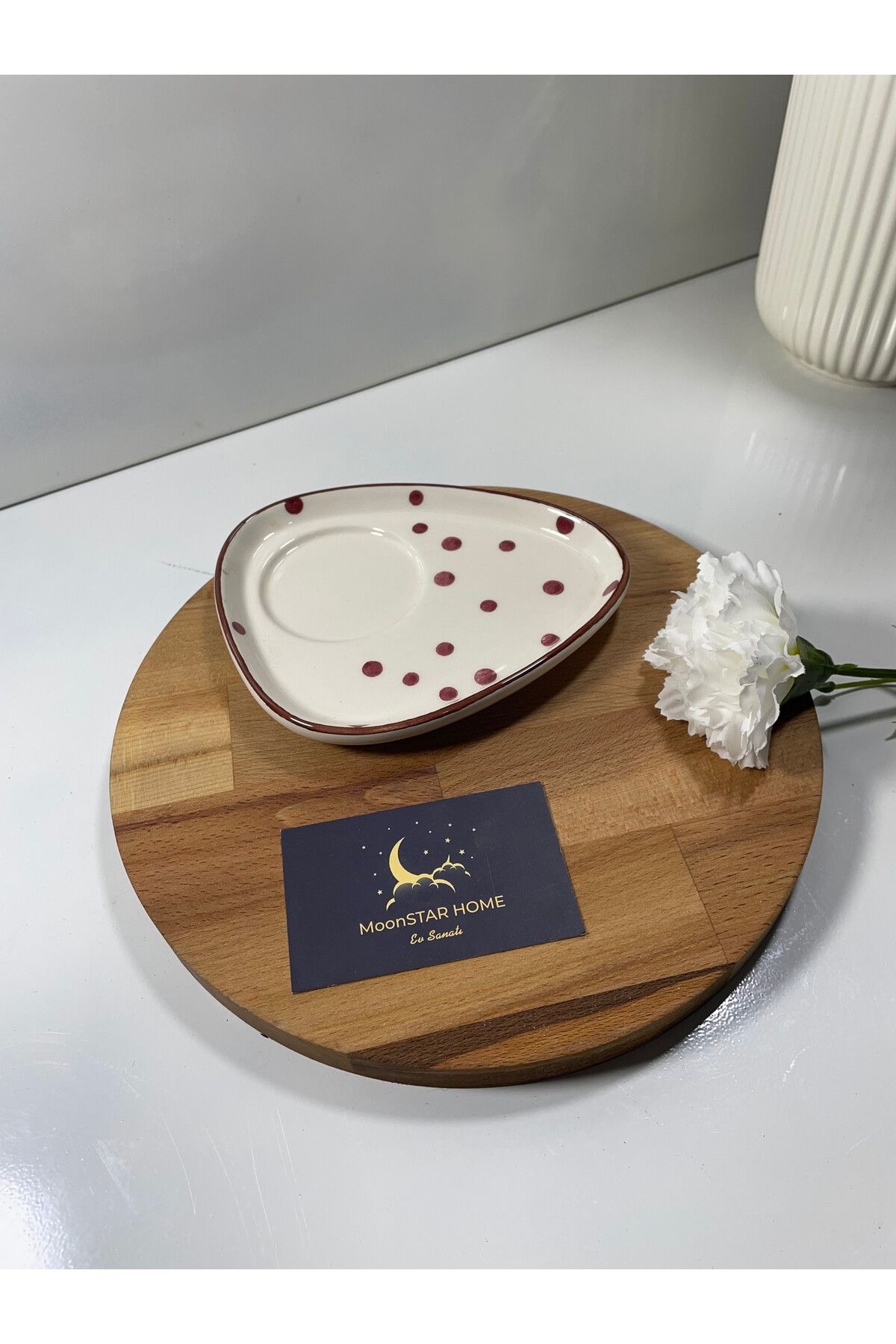 Madame Coco Vie Rouge Sauvage Çay Tabağı - 15 Cm