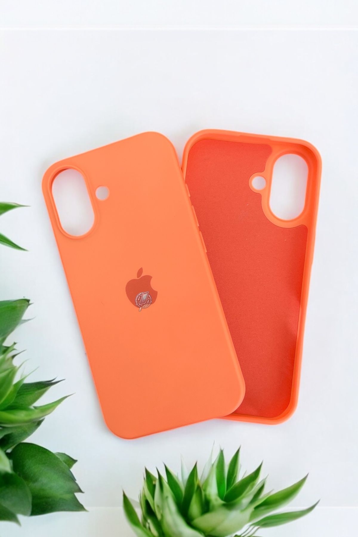 ProNorth Apple İphone 16 Kılıf Logolu Lansman Soft Yumuşak İçi Kadife Silikon Kapak / Kılıf