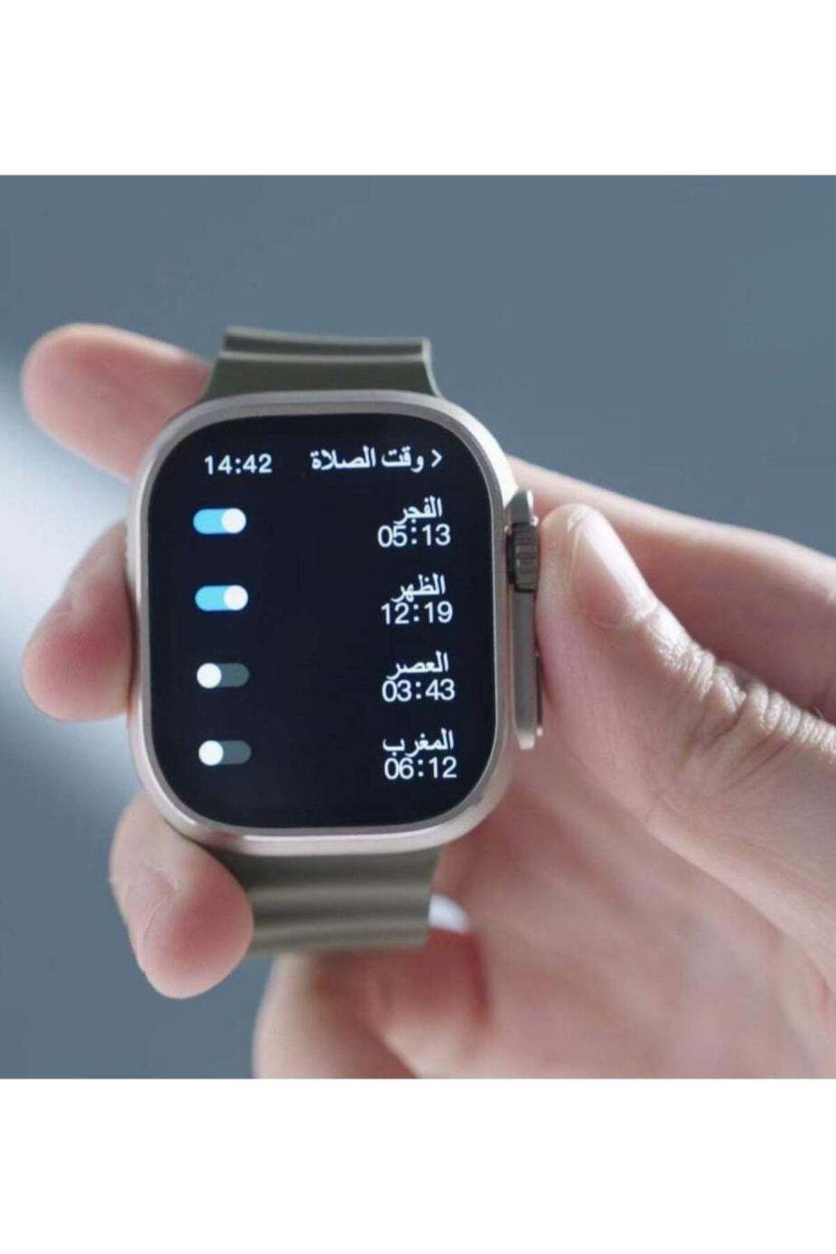 Denx-ساعة Ultra Smart Watch Series 8 الجديدة كليًا بشاشة كاملة وشحن لاسلكي وتدعم نظام تحديد المواقع العالمي (GPS)، إضافةً إلى 6
