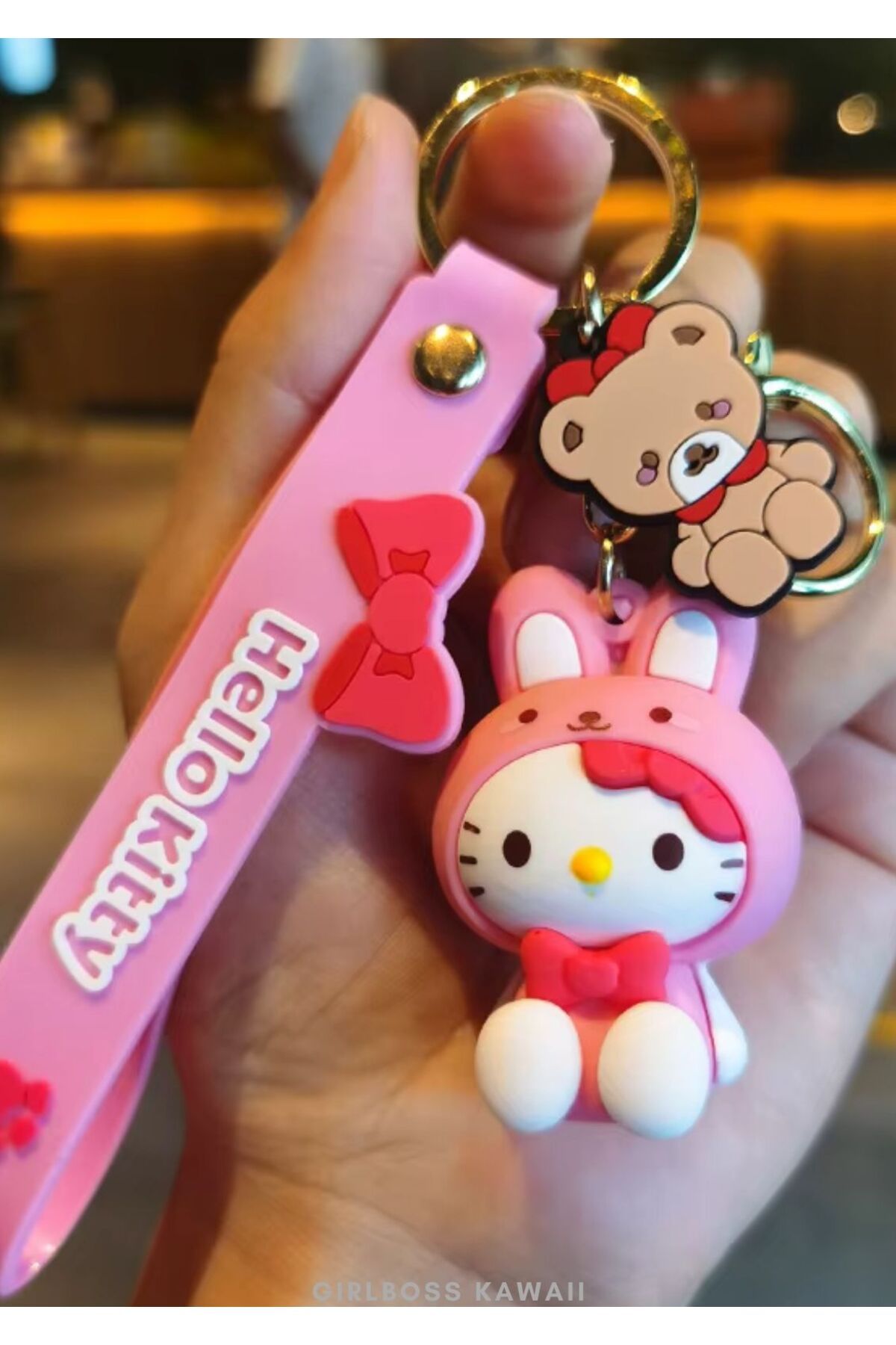 Girlboss Kawaii Girlboss Sanrio anahtarlık tüm karakterler Pompompurin Kuromi Cinnamoroll My Melody Hello Kitty