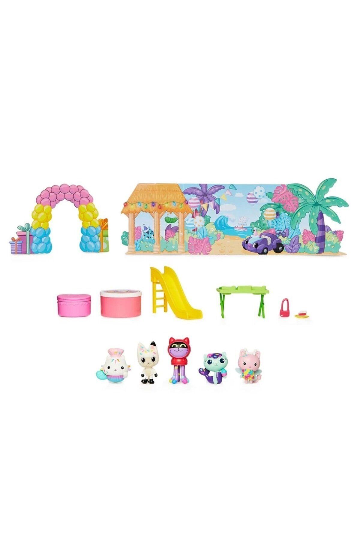 melfxxl eticaret Gabbys Dollhouse Hayal Evi Pandi Patinin Doğum Günü Seti
